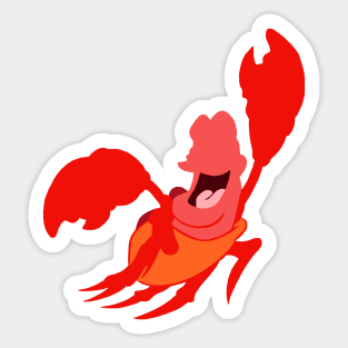 Red Crustacean Sticker